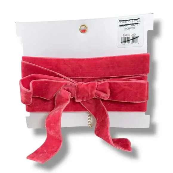 Free People Melody Flower Choker in Fuchsia Pink Spring Statement Whimsical NEW - Picture 5 of 9